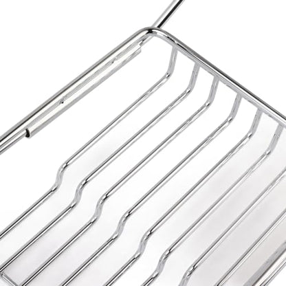 Metal Marble Bathtub Rack, Bathtub Caddy Tray Stainless Steel Shower Caddy Tray with Extending Sides, Bathroom Trays (Silver White) - size: Silver White