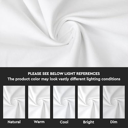 Encasa XO Throw Pillow Covers, Cotton, No Inserts 12"x12" White | Durable Cotton Canvas | Concealed Invisible Zipper | Ideal for DIY & Embroidery | Living Room & Couch | Set of 2 - color: White, size: 12" x 12" (Pack of 2)
