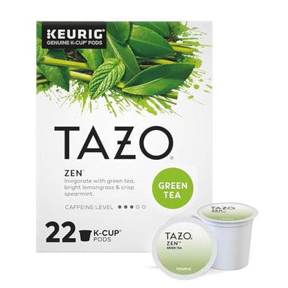 TAZO Tea Bag K-Cup Pods, Awake English Breakfast & Zen 22 CT (1ea) (Variety Pack) - size: 22 Count (Pack of 1) Awake & Zen Variety