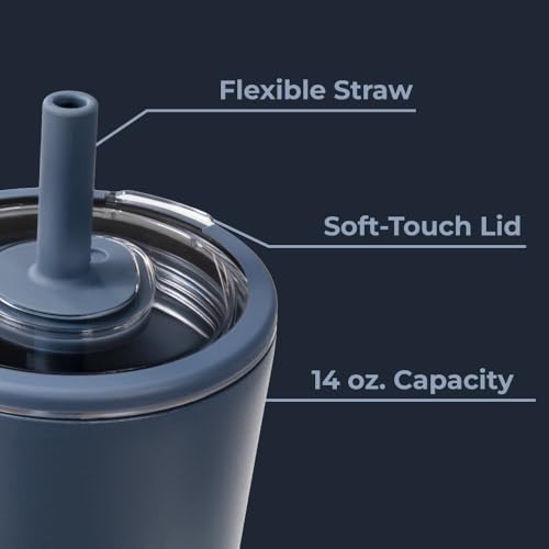 HydroJug Everyday Tumbler 14 oz, Ceramic-Lined Straw Cup, Cascade - color: Cascade, size: 14 Ounces