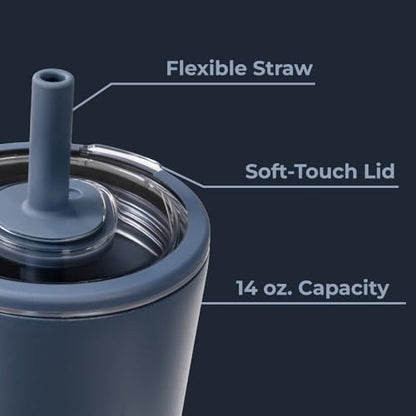 HydroJug Everyday Tumbler 14 oz, Ceramic-Lined Straw Cup, Cascade - color: Cascade, size: 14 Ounces