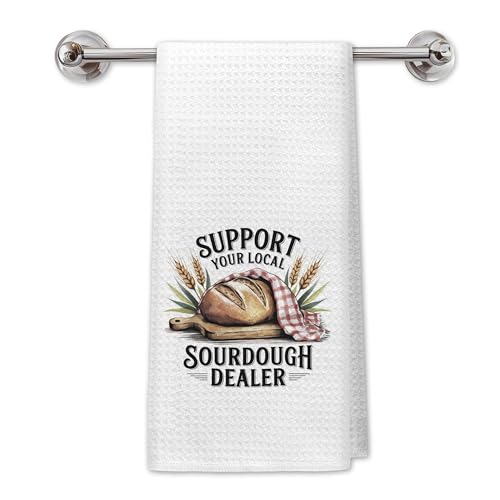 Rustic Sourdough Kitchen Towels, Sourdough Gifts for Women Bakers Dish Tea Towels for Kitchen Decor, Gifts for Baking Lovers Decorative Hand Towels for Bakery, 16x24 Inch - color: Kitchen-106