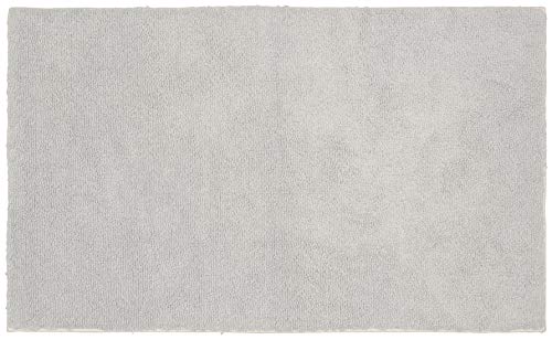Garland Rug Queen Cotton Platinum Gray 30" x 50" Ultra Soft, Plush, Highly Absorbent, Machine Washable Shower & Bathroom Floor Towel, Non-Slip, Quick-Dry, - color: Platinum Gray, size: 2'6" x 4'2" (Rectangular)