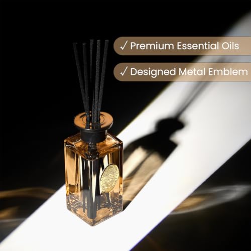 M&SENSE 6.3 oz Large Reed Diffuser Set | Fresh Grapefruit Scent Oil Diffuser with Sticks | Hotel Collection Non-Toxic Essential Oil |for Bedroom Bathroom Living Room - color: Fresh Grapefruit, size: 180ml