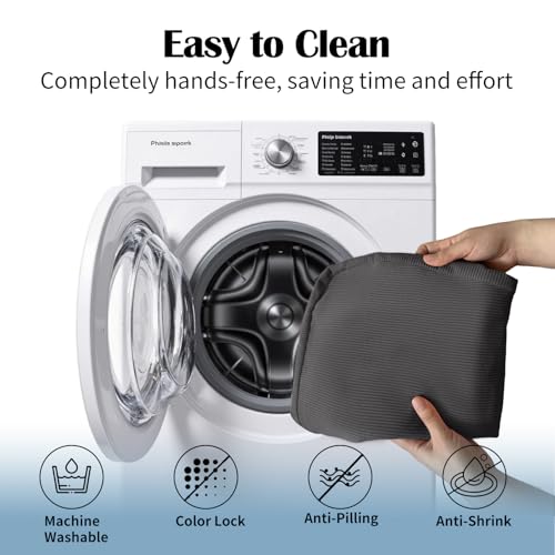 Dining Chair Cushions, Dark Gray, 17"x16", Set of 2 | 2'' Thick Cooling Gel High-Density Foam, Ties and Non-Slip Bottom, Removable Washable Cover, For Dining and Kitchen - color: Dark Gray, size: 2 Count (Pack of 1)