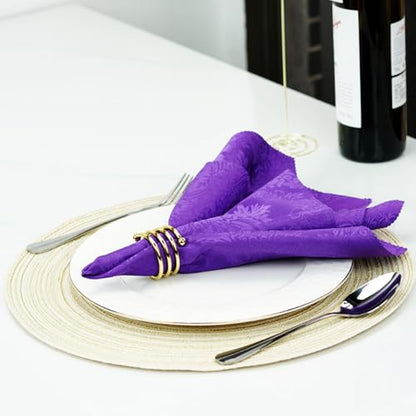6Pcs Gold Napkin Rings Round Napkin Ring Set of 6 Napkin Holders for Cloth Napkins for Wedding, Thanksgiving, Fall Party, Valentines Day, Easter Table Decor. - style: Ring-gold