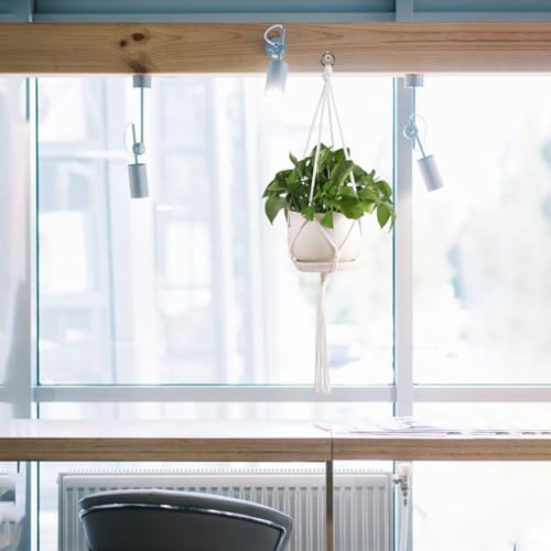 6 Pack Macrame Hanging Planter Holder 3 Sizes Indoor Hanging Planter Basket,Hanging Planter Basket Rope Holder Bohemian Hanging Planter for Home Bedroom Window Farmhouse Decor