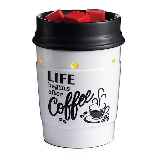 Candle Warmers ETC. Illumination Fragrance Warmer- Light-Up Warmer for Warming Scented Candle Wax Melts and Tarts or to Freshen Room, Coffee House - size: Coffee House