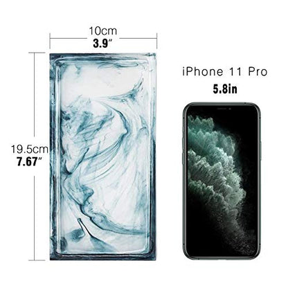 Emibele Bathroom Vanity Tray Countertop, 8" Rectangular Marble Resin Tray | Dresser Kitchen Sink Tray, for Jewelry Cosmetic Perfume Soap Candle, Compact Lightweight Waterproof, Mini Size, Ink Blue - color: Ink Blue, size: 7.7" x 3.9" x 0.8"