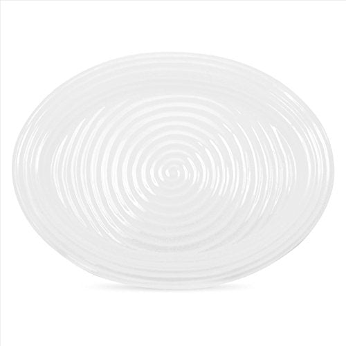 Portmeirion Sophie Conran Large Platter 20 Inch – Fine Porcelain Oval Serving Dish, Durable Dinnerware Plate for Roasts, Vegetables, Sandwiches – Freezer, Oven, Microwave & Dishwasher Safe