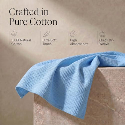 Urban Villa Kitchen Towels Cotton Dish Towels 20”x30” (Set of 6) Sky Blue - color: 071 Sky Blue, size: 18" x 28" (Set of 6)