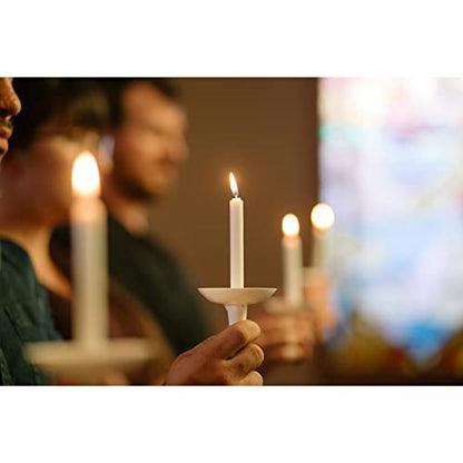 Plastic Candle Holder Drip Protector (Pack of 50) | Reusable Plastic Holders, Wax Catcher, Candlesticks, Candlelight Service Vigil, Memorial, Congregational, Baptism, Christmas - size: Pack of 50