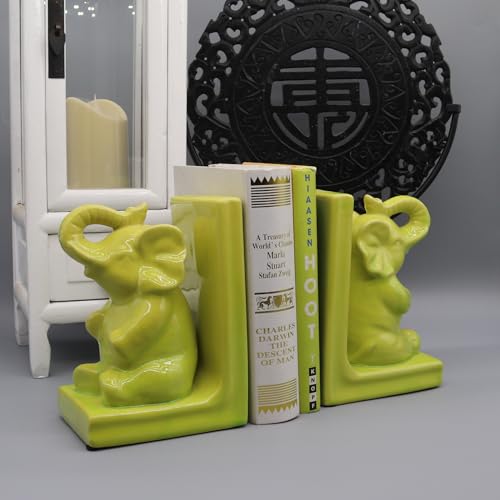 Ceramic Bookends, Set of Book Holders, Library Decoration