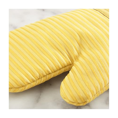 KITCHENAID Quilted Cotton Terry Cloth Oven Mitt, Pot Holder, Kitchen Towel 4-Pack Set, Heat Resistant, Silicone Grip, 16"x26", 7"x13" & 7"x10", Butter Yellow - color: Butter Yellow