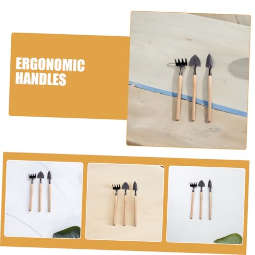 Mini Garden Tool Set 18pcs 6 Sets Small Gardening Hand Tools for Indoor Plant Care Transplanting Digging Weeding with Metal Mini Shovel Rake and Trowel for Succulent and Flower