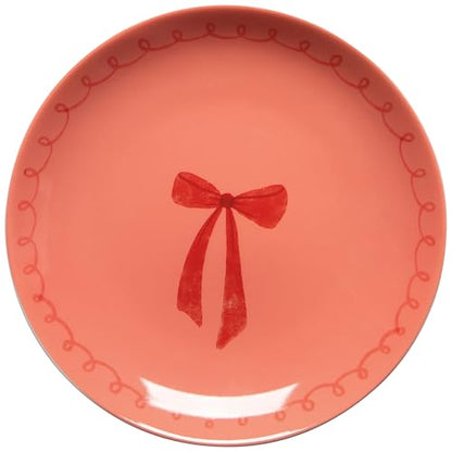 Jubilee Bowtique Porcelain Appetizer Plates, Set of 4 - color: Bowtique