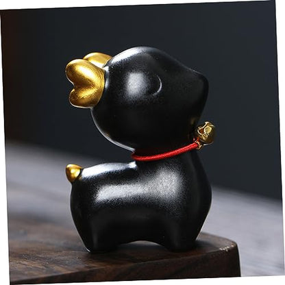 Cabilock Ceramic Deer Figurine Charming Desktop Decoration Contemporary Home Decor Animal Statue for Living Room Premium Ceramic Craft for Animal Enthusiasts
