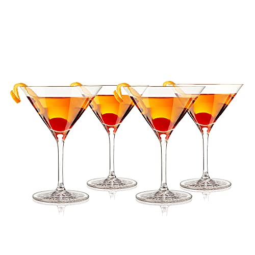 Spiegelau Perfect Serve Cocktail Glasses Set of 4 - European-Made Crystal, Dishwasher Safe, Professional Quality Cocktail Glass Gift Set - 5.8 oz - style: Perfect Serve Glasses