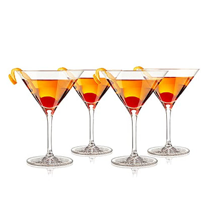 Spiegelau Perfect Serve Cocktail Glasses Set of 4 - European-Made Crystal, Dishwasher Safe, Professional Quality Cocktail Glass Gift Set - 5.8 oz - style: Perfect Serve Glasses