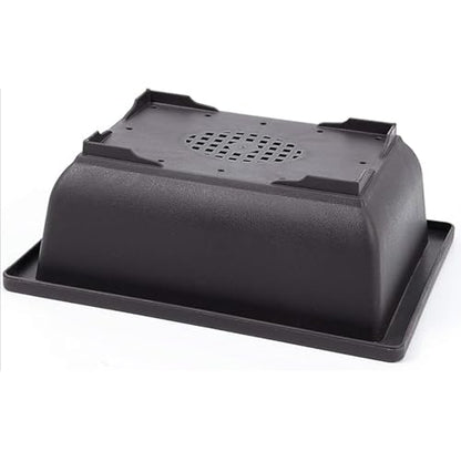 15 PCS 8.8 Inch Bonsai Training Pots, Bonsai Tree Growing Pots with 15 Drainage Trays, Plastic Bonsai Planter for Garden, Yard, Office, Porch, Balcony, Home Decoration - size: 8.8 Inch
