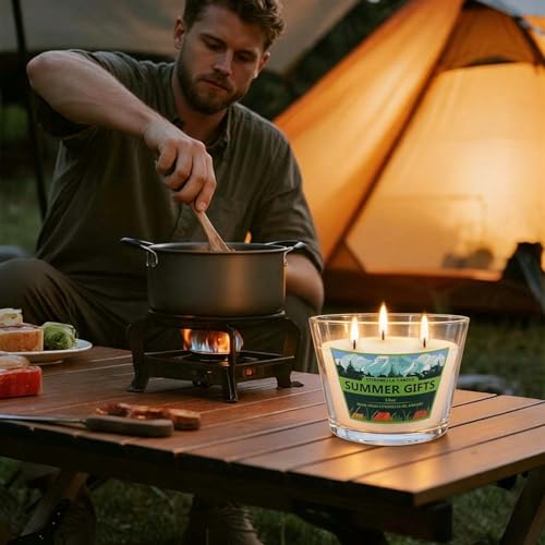 2 Pack 3-Wick Glass Cup Citronella Candles(14oz), Natural Soy Wax Clean Burning & Smokeless,citronella Scented Candle & Outdoor Candle,Camping Bar Counter Yard, Summer Gift. - color: 2Pack1-3WickClear cup