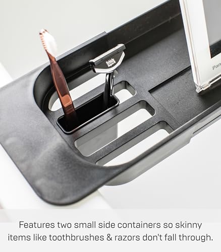 Yamazaki Home Tower Expandable Bathtub Caddy - Bathroom Tray Table Holder, 2" - Abs Plastic -