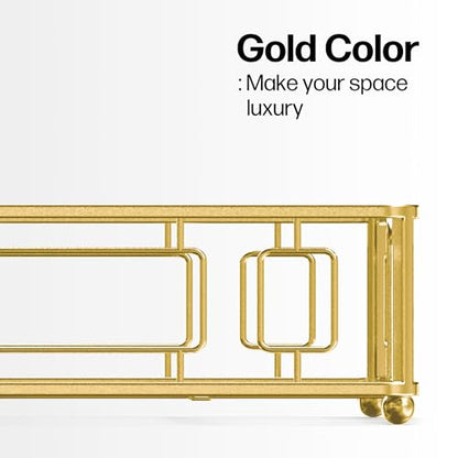Guest Hand Towel Holder Tray for Bathroom Countertop, Gold Metal | Guest Bathroom, Powder Room & Vanity Use - color: I - Matt Gold Guest Towel Holder Tray, size: Guest Towel Holder