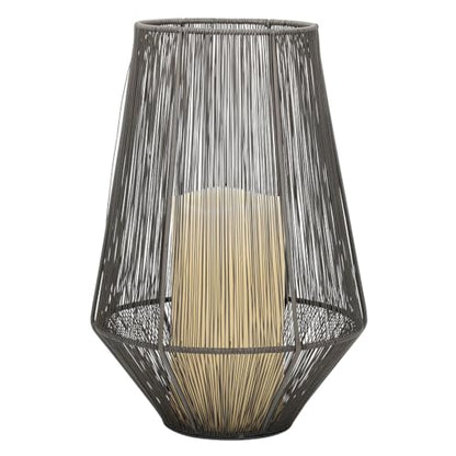 SBDS Candle Holder Tabletop Lantern Indoor Outdoor, 13.5", Metal Wire - size: 13.5"