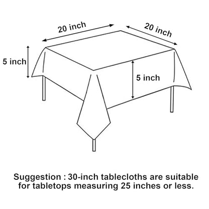 2 Pieces White Square Tablecloth, 30 x 30 Inch | Waterproof, Spillproof, Wrinkle Resistant, Washable Polyester Table Cloth for Dining Room/Restaurant/Party/Wedding/Banquet - color: White, size: 30"x30"|2 Pack