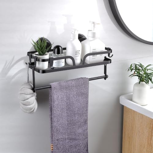 Taozun Paper Towel Holder Wall Mount Suction Cup Easy Install | 2-in-1 Shelf + Paper Towel Holder, Suction Cup No-Drill, Kitchen & Bathroom, Rustproof, Removable & Reusable - style: SP004-SC
