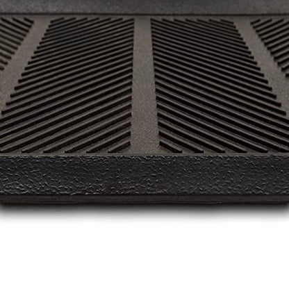 Mohawk Home Boot Tray All Weather Waterproof Mat for Entryway, Shoes, Pet Food Tray, Garden, Indoor Outdoor Black Rubber 1'4"x2'8" - size: 1'4" x 2'8" (Rectangular)