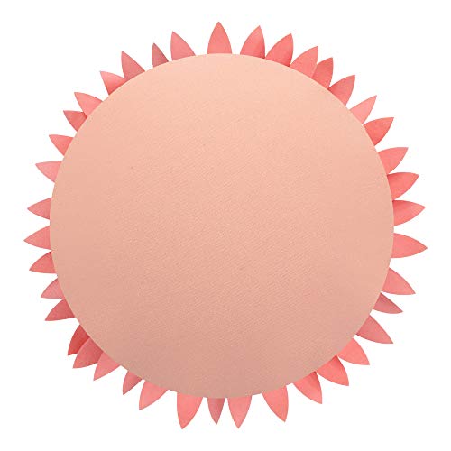 Contempo Lifestyles 3D Daisy & Sunflower Decorative Pillows - 14.5" & 13" Flower Shaped Pillows (Rose Peach) - color: Peach