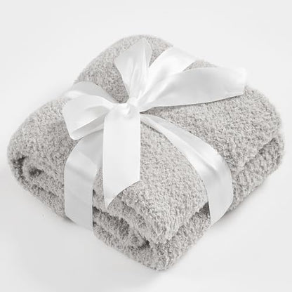 Kids Throw for Boys and Girls 30 x 40 inches, Soft Cozy Cute Swaddle Fleece Throw, Light Grey - color: Light Grey, size: Baby(30" x 40")