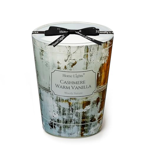 HomeLights Scented Candles for Women & Men, 6.7oz Candle Jars Aromatherapy Single Wick Candle, Ideal for Industrial Chic Home Decor and Gifts, Cashmere Warm Vanilla - color: Cashmere Warm Vanilla