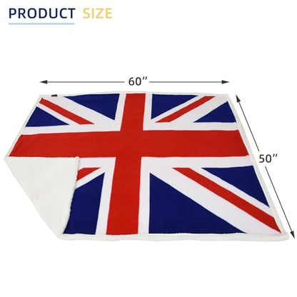 Catalonia Union Jack Blanket, British Flag Throw Blanket, England UK Gifts, Soft Cozy Fleece Blanket for Home, Sofa, Bed, British Gift for Men, Women, Kids, 50X60 inch - color: The Union Flag