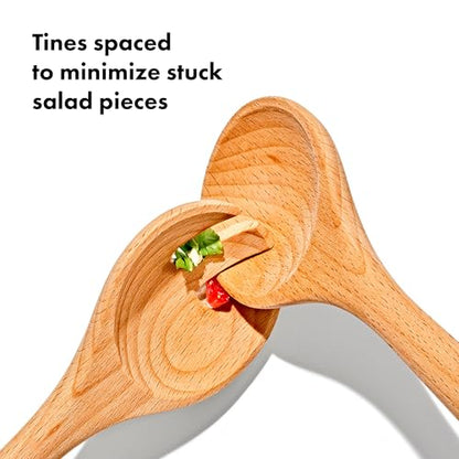 OXO Good Grips Beechwood Salad Servers – 2-Piece Set - style: Salad Servers