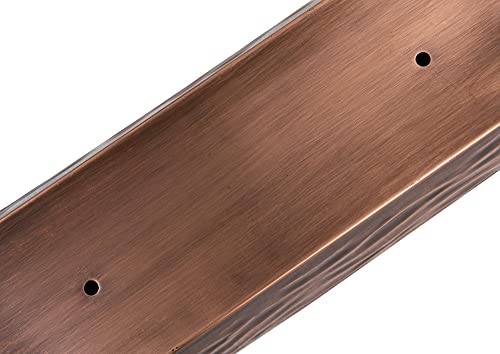 H Potter Succulent Planter Rectangular Plant Pot Flower Indoor Outdoor Window Box (Antique Copper Large) - color: Antique Copper Large