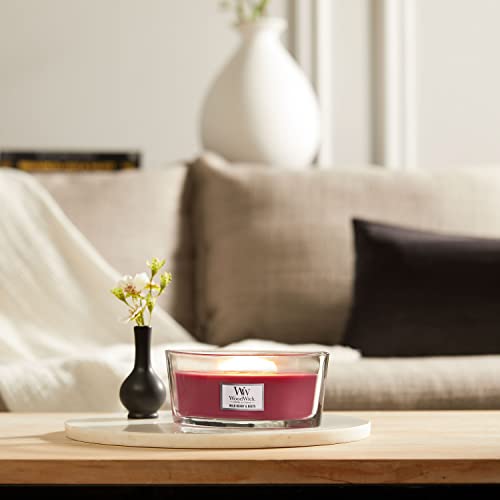 WoodWick Ellipse Scented Candle with Crackling Wick | Wild Berry & Beets | Up to 50 Hours Burn Time - color: Wild Berry, style: ELLIPSE