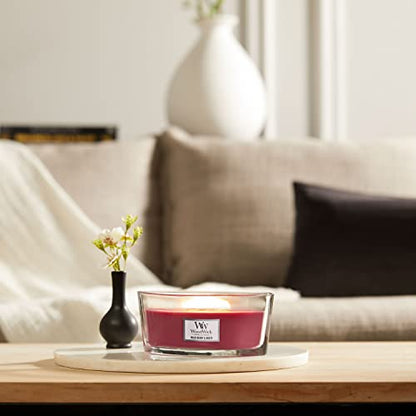 WoodWick Ellipse Scented Candle with Crackling Wick | Wild Berry & Beets | Up to 50 Hours Burn Time - color: Wild Berry, style: ELLIPSE