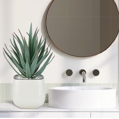 Artificial Succulents in Pots - Small Fake Plants Mini Succulent Agave Faux Plants Indoor for Boho Bathroom Decor, Bedroom, and Coffee Table Office Farmhouse Decoration