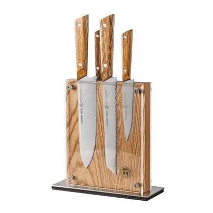 5-Piece Hex Knife Set - color: White Oak Hex, size: 5