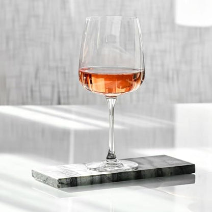 Krosno White Wine Glasses Set of 4, 16.2 oz, Modern Collection | Red Wine Glasses, Rosé, Cocktails, Aperol, Water, Glass, Lead-Free Crystal, Dishwasher Safe, Idea Reaglo - size: 16.2 Ounces
