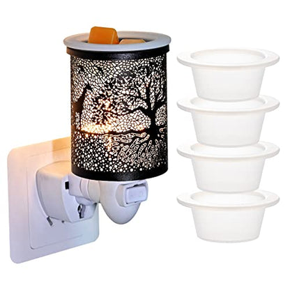 ASAWASA 4 Pcs Silicone Wax Warmer Liners for Pluggable, No Mess, No Scrape, Reusable，Long Lasting, 1.62 inch Bottom Diameter,2.03 inch Top Diameter,1.12 inch Depth(Small size 4pcs ） - style: Four Small size