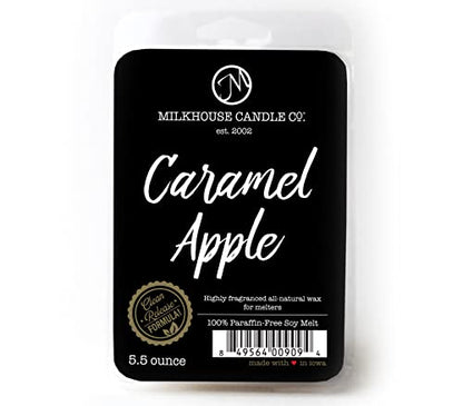 Milkhouse Caramel Apple Soy Wax Melts for Wax Warmer, 5.5 oz | Clean-Burning, Premium Fragrance Oil, Made in the USA - color: Caramel Apple