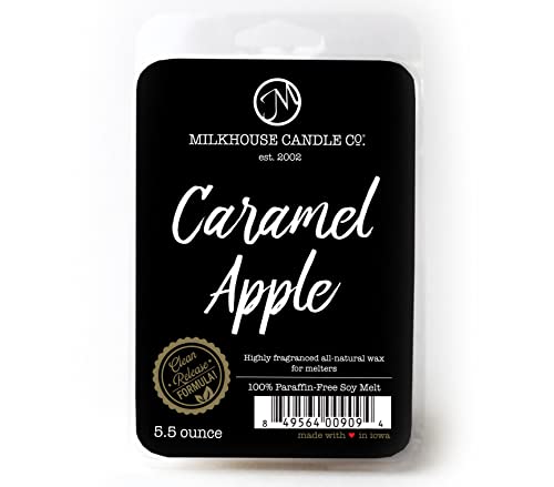 Milkhouse Caramel Apple Soy Wax Melts for Wax Warmer, 5.5 oz | Clean-Burning, Premium Fragrance Oil, Made in the USA - color: Caramel Apple