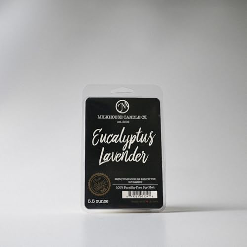 Milkhouse Eucalyptus Lavender Soy Wax Melts for Wax Warmer, 5.5 oz | Clean-Burning, Premium Fragrance Oil, Made in the USA - color: Eucalyptus Lavender