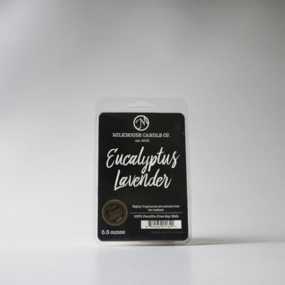 Milkhouse Eucalyptus Lavender Soy Wax Melts for Wax Warmer, 5.5 oz | Clean-Burning, Premium Fragrance Oil, Made in the USA - color: Eucalyptus Lavender