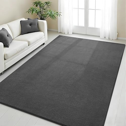 Vasofe Grey Rug for Bedroom Living Room, 4x6 Area Rugs, Modern Washable Rug | Non-Slip Soft Carpet, Indoor Thick Memory Foam Fluffy Carpets for Boys Room Playroom Office 48x72 Inch Mat Home Decor - color: Grey, size: 4' x 6' (Rectangular)