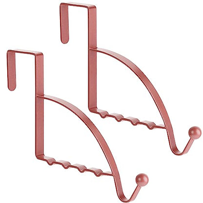 Hotop 2 Pcs Over The Door Hooks, Clothes Hanger, Over Door Hanger, Rose Gold - color: Rose Gold