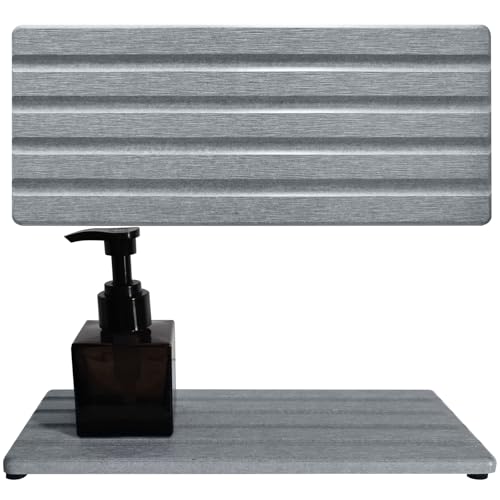 Diatomite Soap Dish Holder Water Absorbing Stone Tray Bathroom Countertop | 2PCS, 9.5" x 4", Fast Drying, Kitchen Sink Organizer, Vanity Tray, Diatomaceous Earth Coaster, Sponge Holder, Sink Caddy - color: Gray, size: 9.5" x 4" (24 x 10cm)